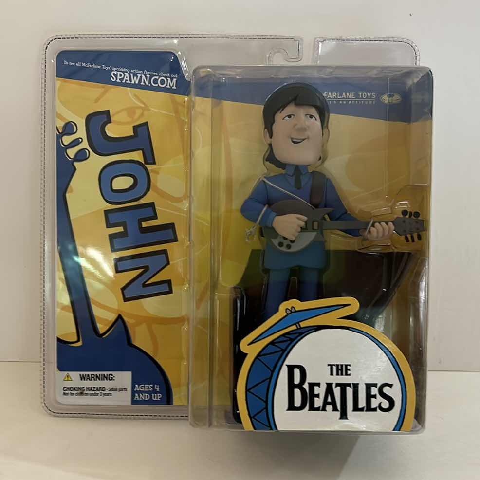 Photo 1 of VINTAGE MC FARLANES TOYS COLLECTIBLE THE BEATLES “JOHN”NEW IN ORIGINAL BOX