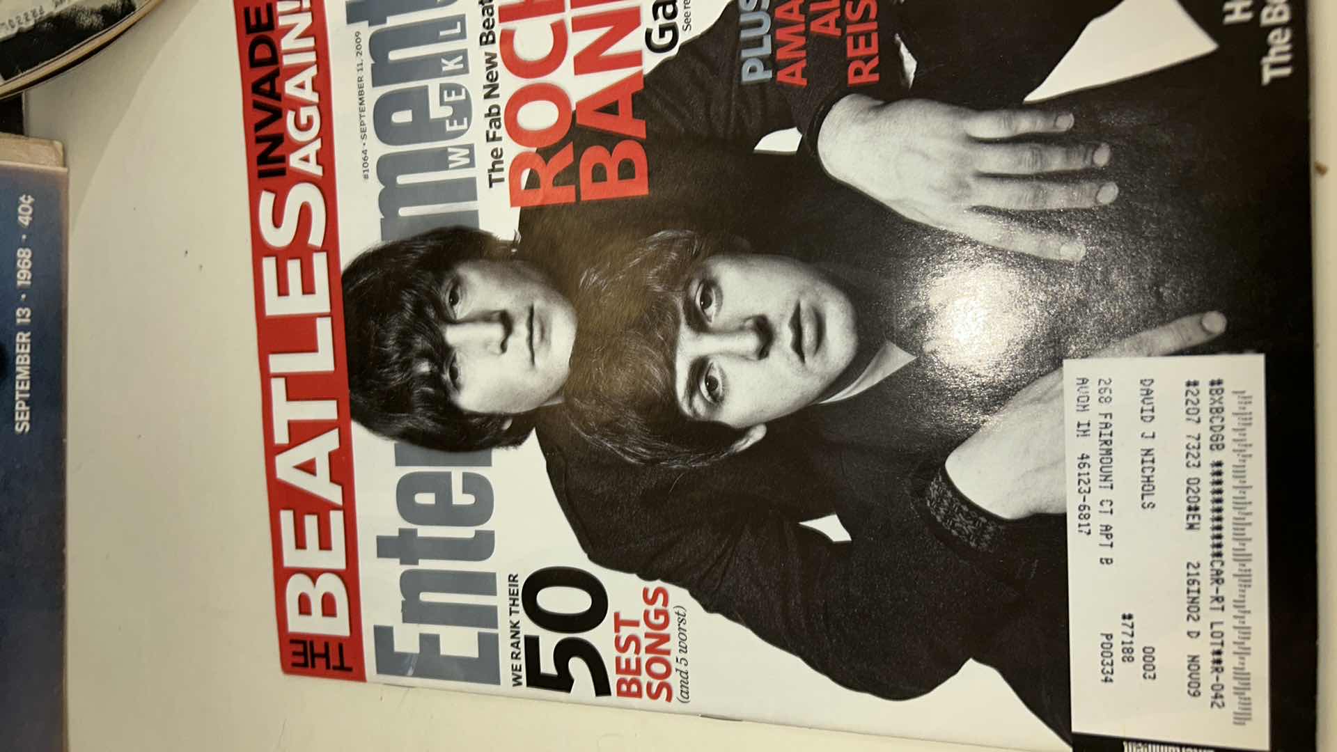 Photo 1 of COLLECTION ON VINTAGE LIFE MAGAZINES FEATURING THE BEATLES PLUS 2 ENTERTAINMENT WEEKLY