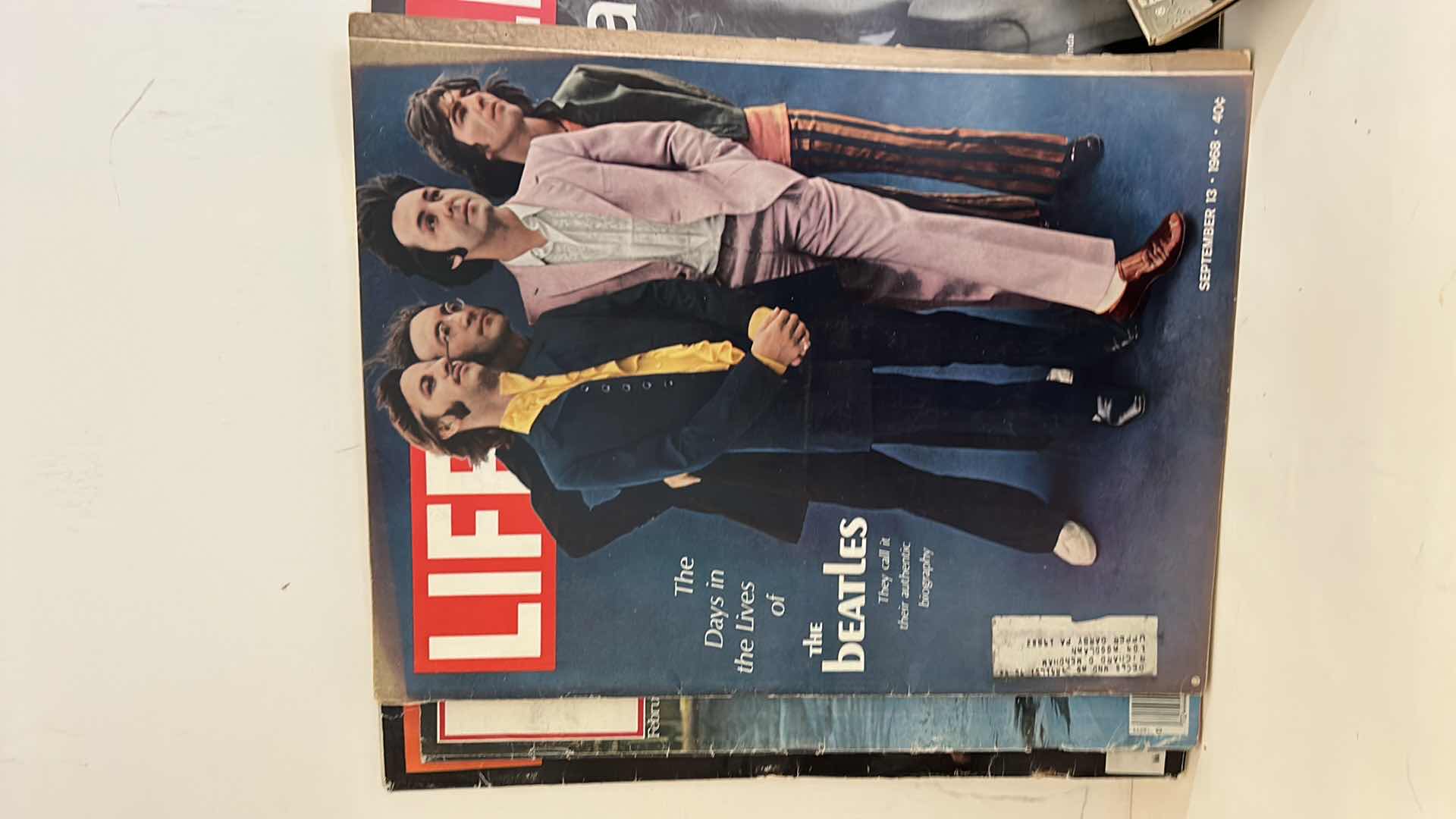 Photo 1 of COLLECTION ON VINTAGE LIFE MAGAZINES FEATURING THE BEATLES PLUS 2 ENTERTAINMENT WEEKLY