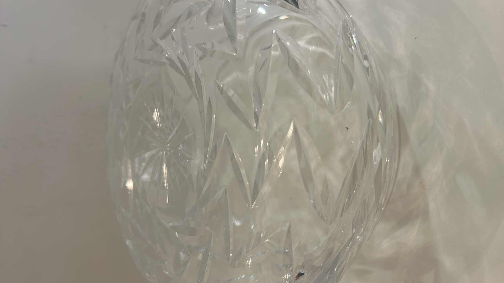 Photo 1 of CUT LEADED CRYSTAL BOWL 9” x 4 1/4”