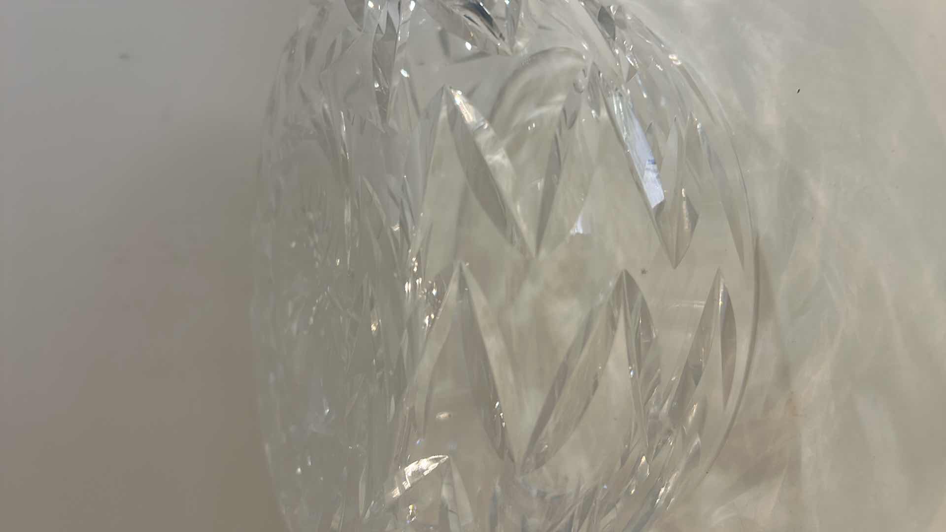 Photo 1 of CUT LEADED CRYSTAL BOWL 9” x 4 1/4”