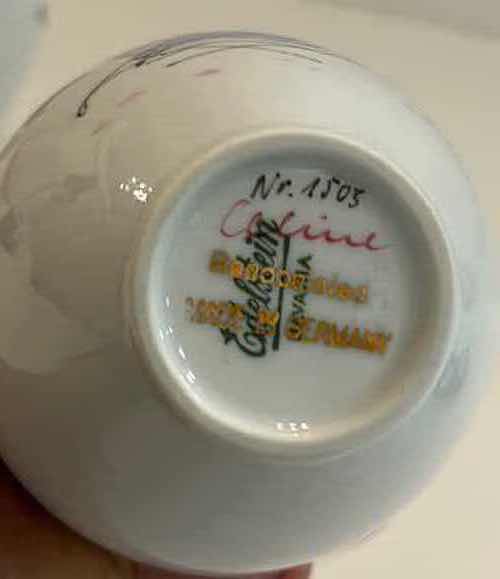 Photo 4 of 2 - HANDCRAFTED SIGNED AND NUMBERED MINIATURE VASES EDELSTEIN BAVARIA “CELINE” H3.5”