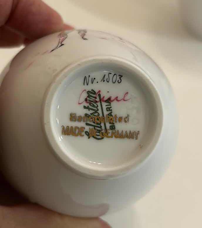 Photo 3 of 2 - HANDCRAFTED SIGNED AND NUMBERED MINIATURE VASES EDELSTEIN BAVARIA “CELINE” H3.5”