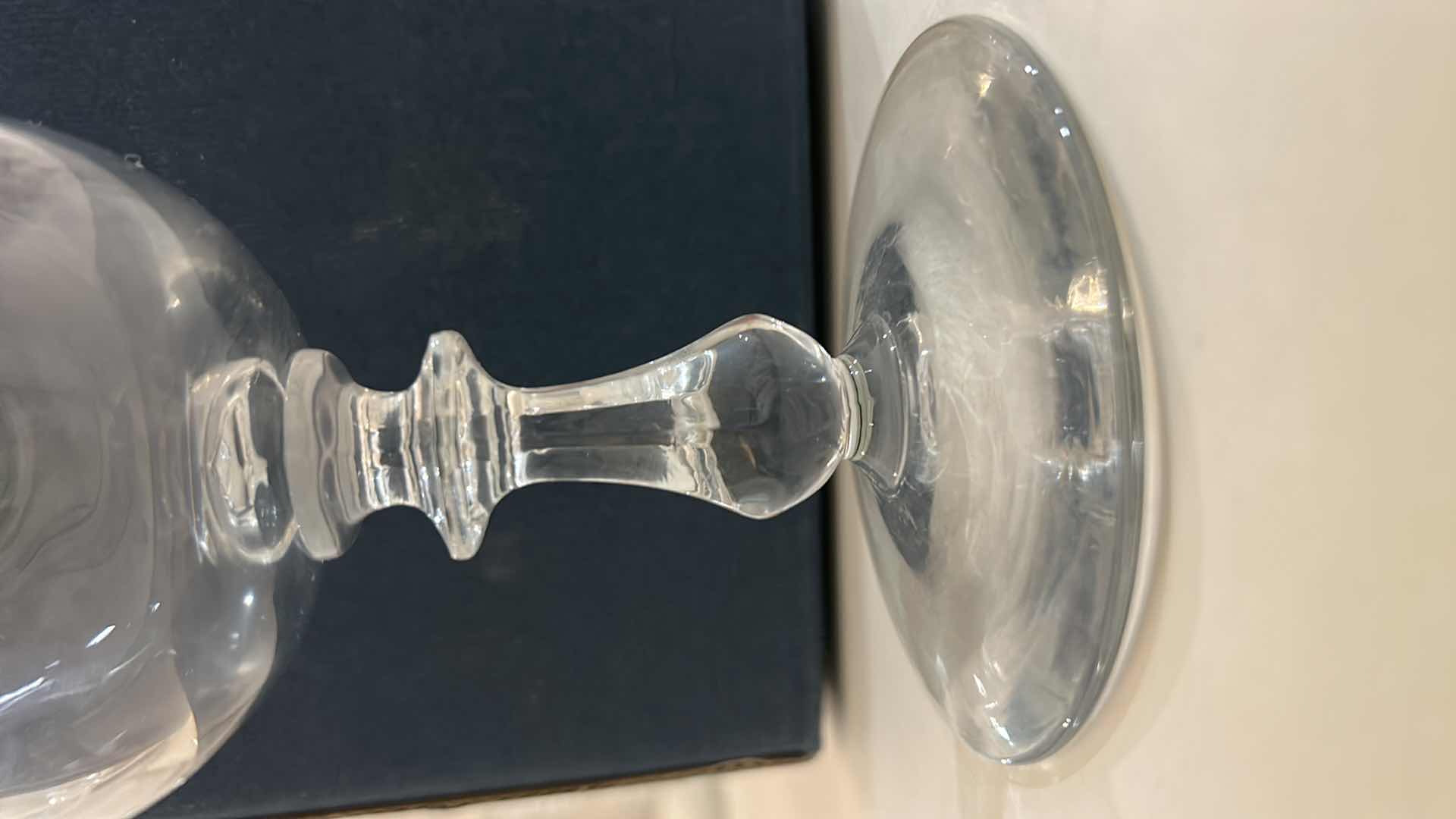 Photo 6 of 7 VINTAGE KEY ETCHED GREEK DESIGN CRYSTAL WINE GLASSES