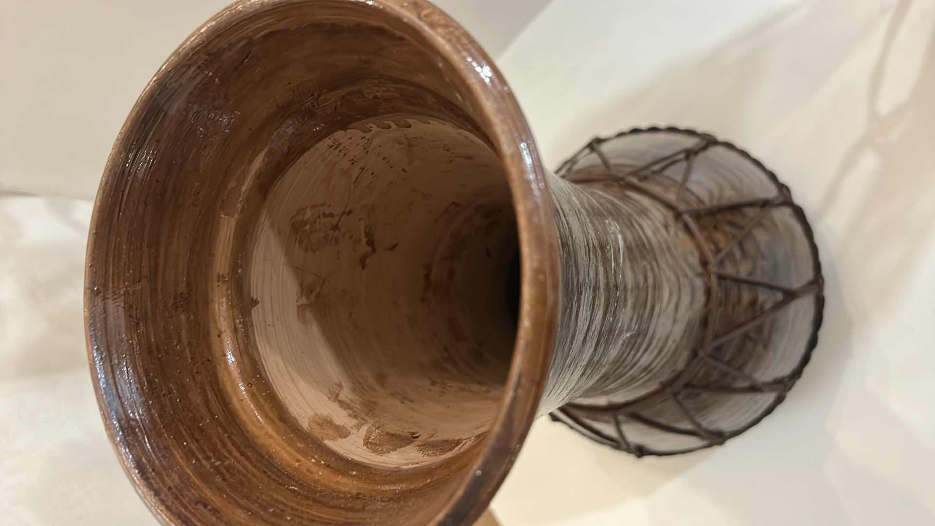 Photo 1 of CERAMIC DARBUKA DRUM DOUMBEK PERCUSSION DRUM MUSICAL INSTRUMENT H17.25”