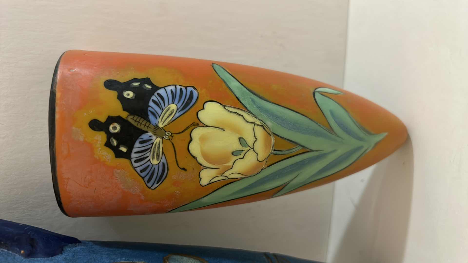 Photo 1 of 4 HAND CRAFTED, PAINTED CERAMIC WALL POCKETS