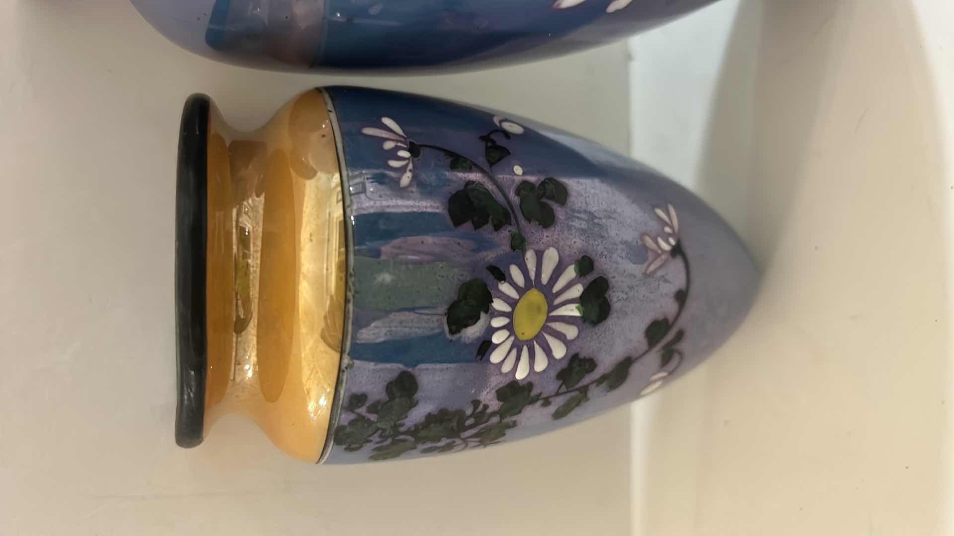 Photo 1 of 4 HAND CRAFTED, PAINTED CERAMIC WALL POCKETS