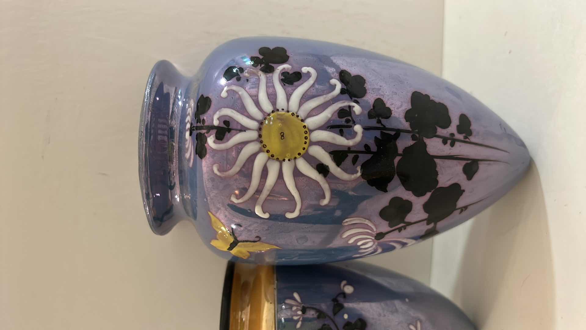 Photo 1 of 4 HAND CRAFTED, PAINTED CERAMIC WALL POCKETS