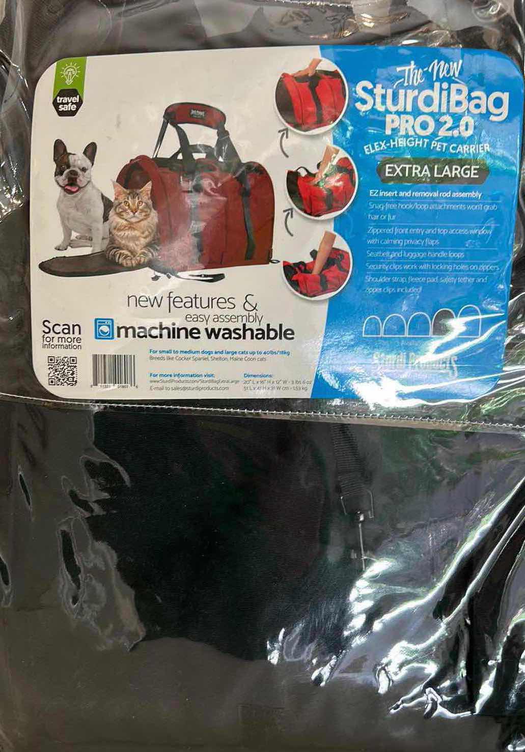 Photo 1 of NEW STURDIBAG PRO 2.0 EXTRA LARGE PET CARRIER