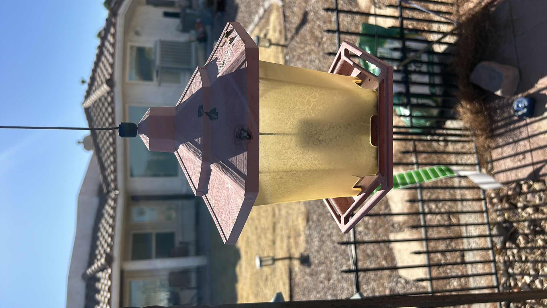 Photo 1 of 6’ METAL HANGER WITH 2 BIRD FEEDERS