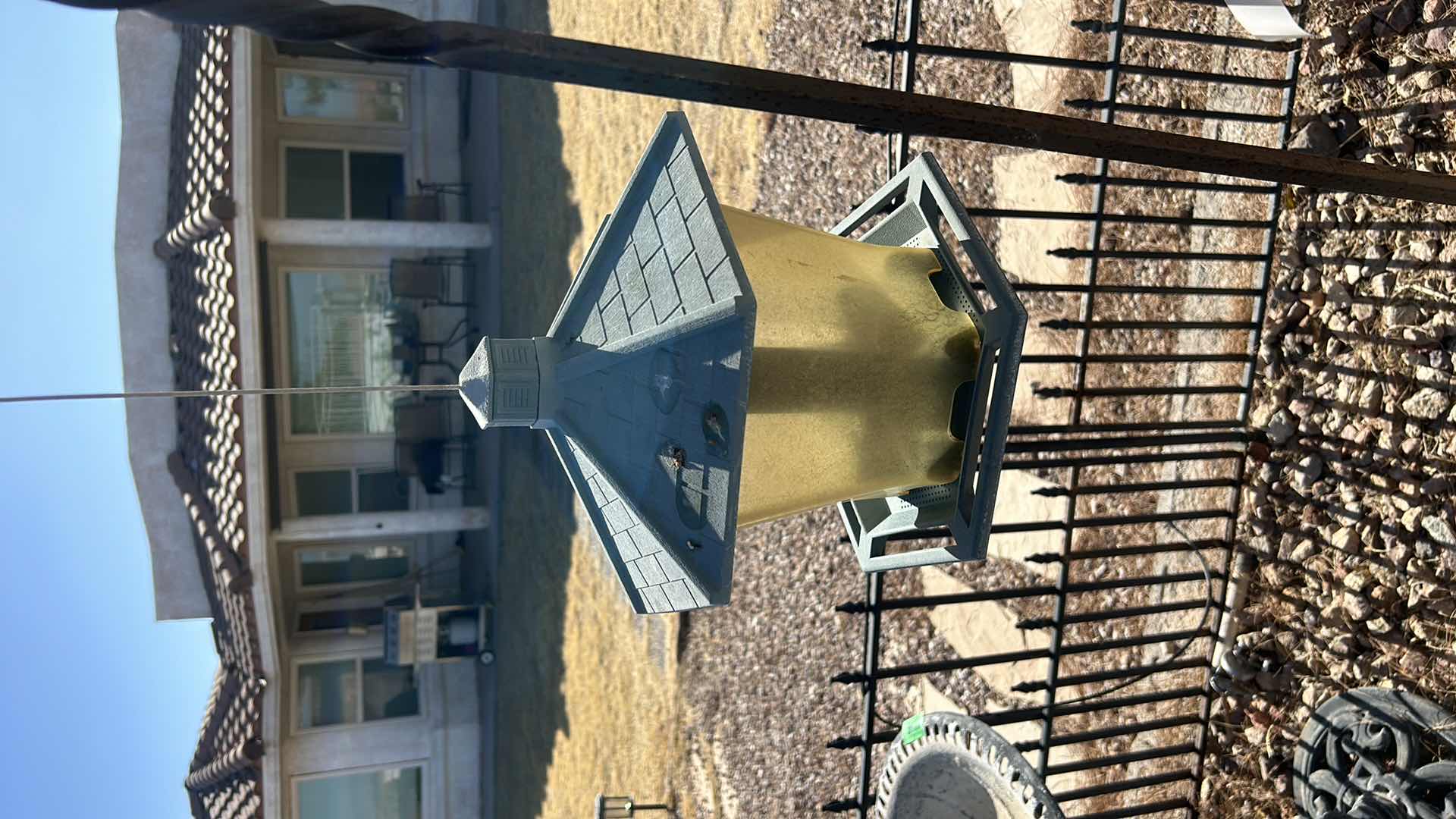 Photo 1 of 6’ METAL HANGER WITH 2 BIRD FEEDERS