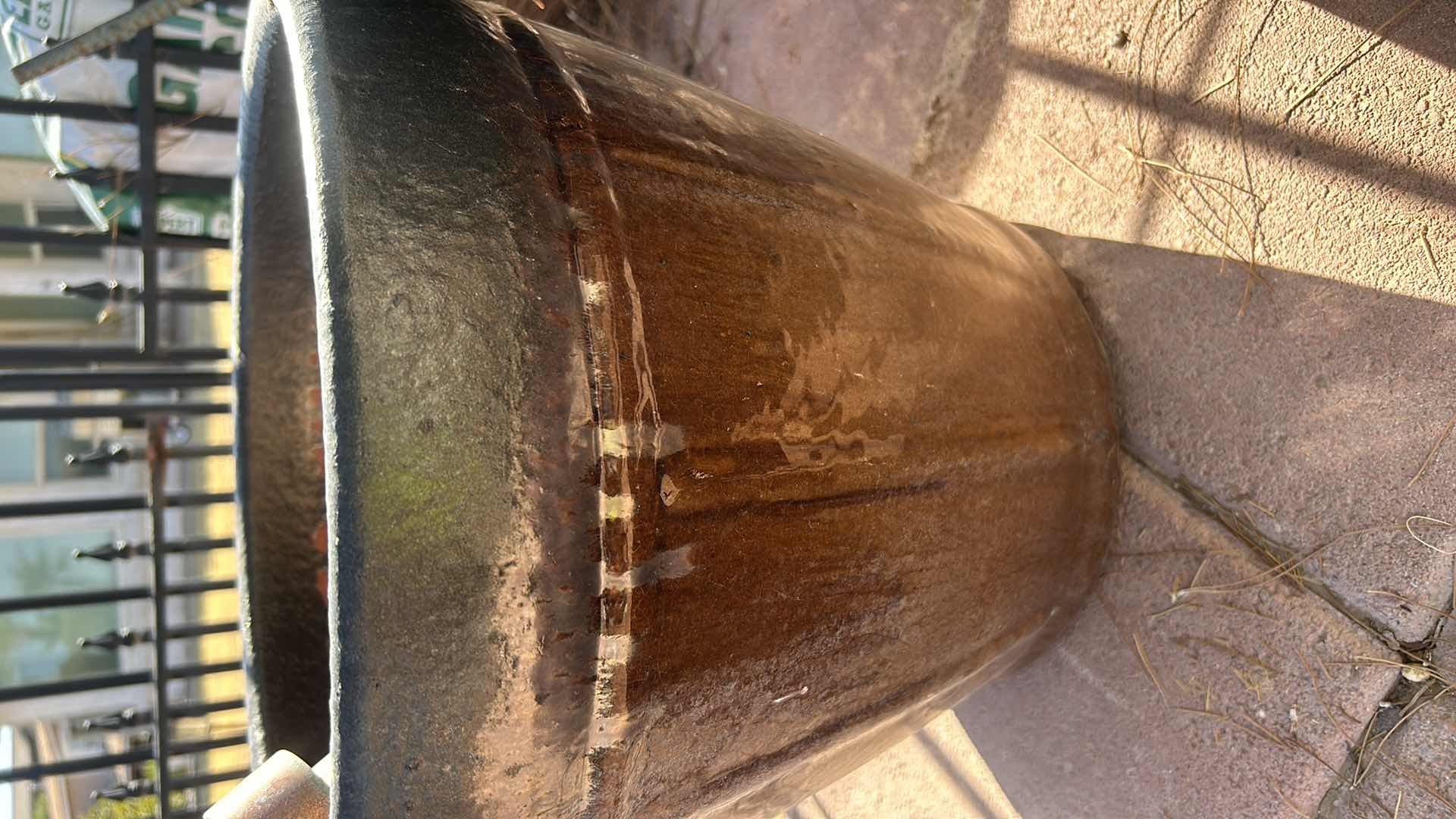 Photo 1 of 2 GLAZED CERAMIC POTS 14” x 12 1/2”