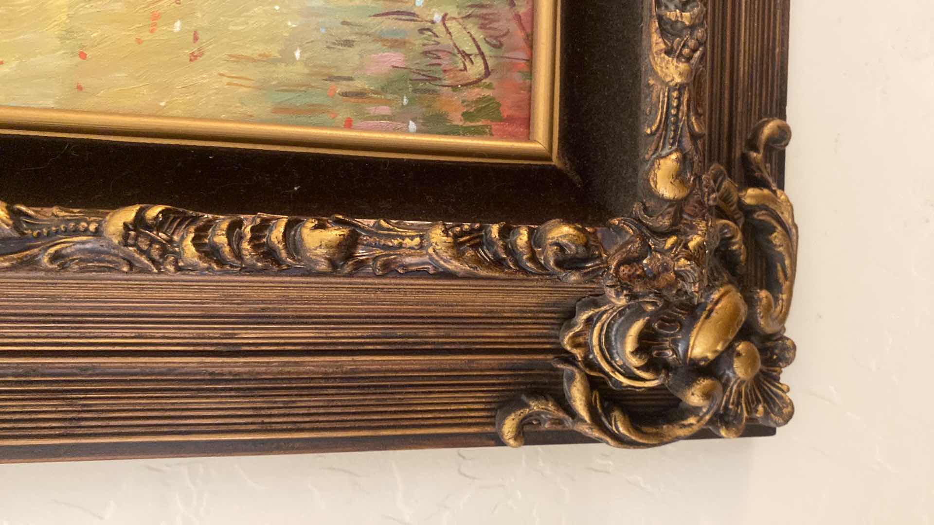 View 4 of FRAMED MIGUEL PAIME LATE 19th CENTURY MIXED MEDIA OIL ON CANVAS YOUNG GIRLS ARTWORK UNFRAMED 13” x 16”, FRAMED 20 1/2” x 23 1/2”. ESTIMATED VALUE FROM  JUNE 1983 $550
