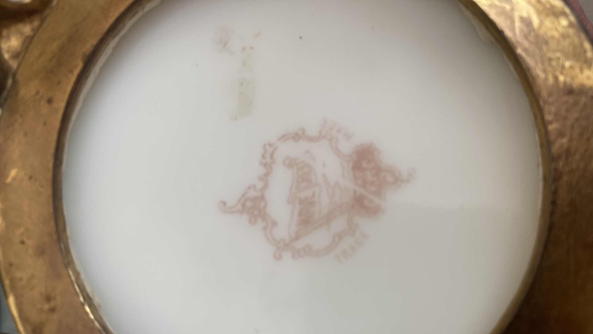 Photo 1 of VINTAGE WAVE CREST GLASS VANITY BOX 4 1/2” x 3 1/2”