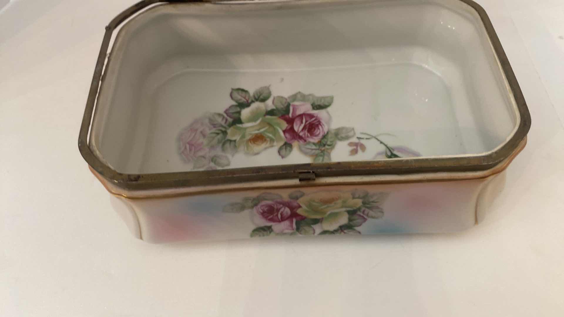 Photo 1 of VINTAGE RS PRUSSIA DOMED DRESSER / JEWELRY BOX 11“ x 5 3/4”