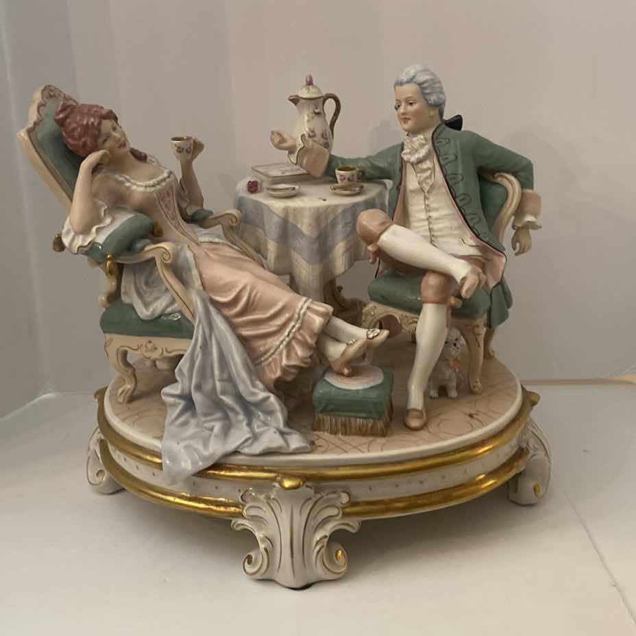 Photo 1 of LARGE ROYAL DUX CZECHOSLOVAKIA PORCELAIN FIGURINES 16” x 13”