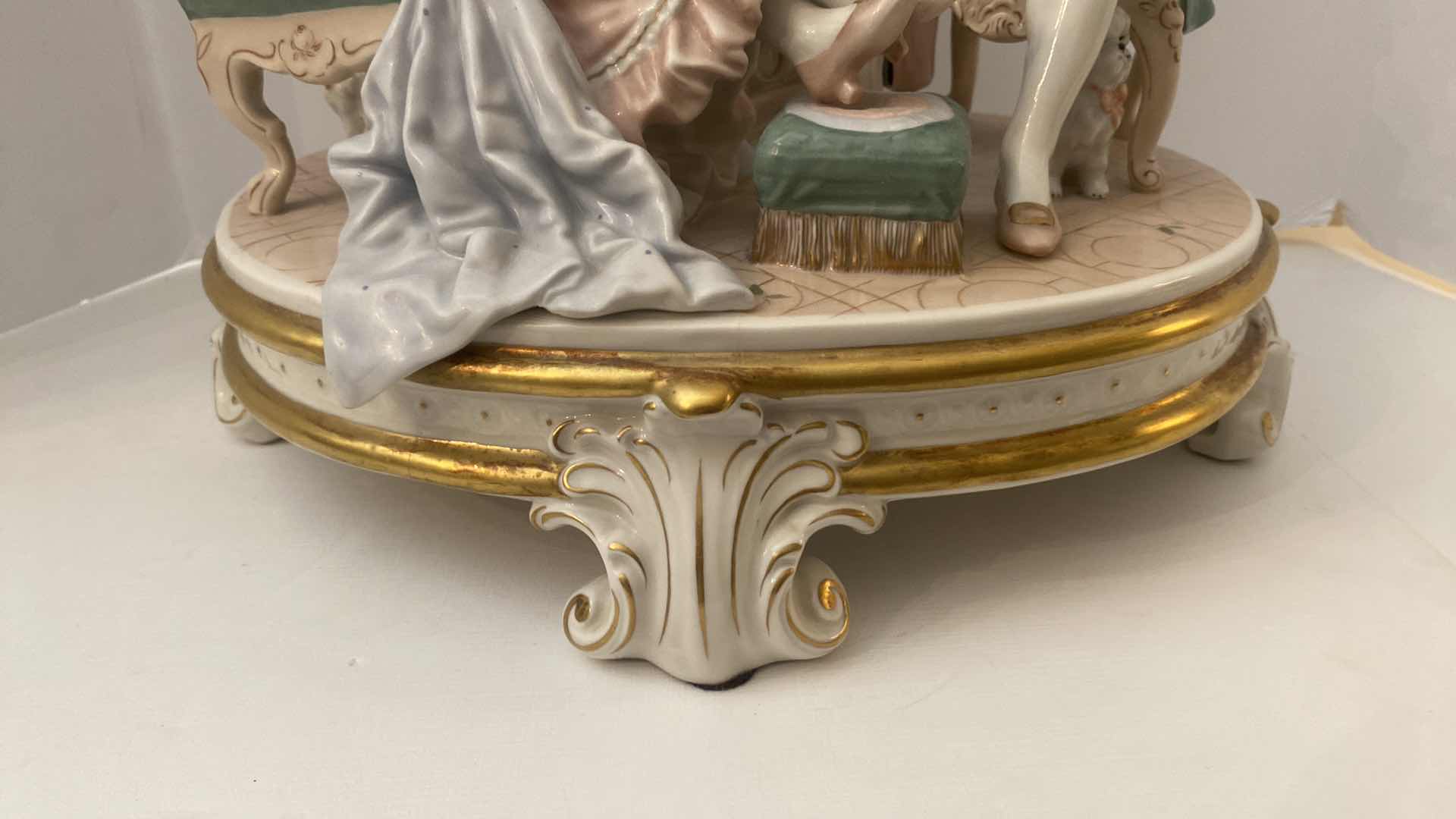 Photo 1 of LARGE ROYAL DUX CZECHOSLOVAKIA PORCELAIN FIGURINES 16” x 13”