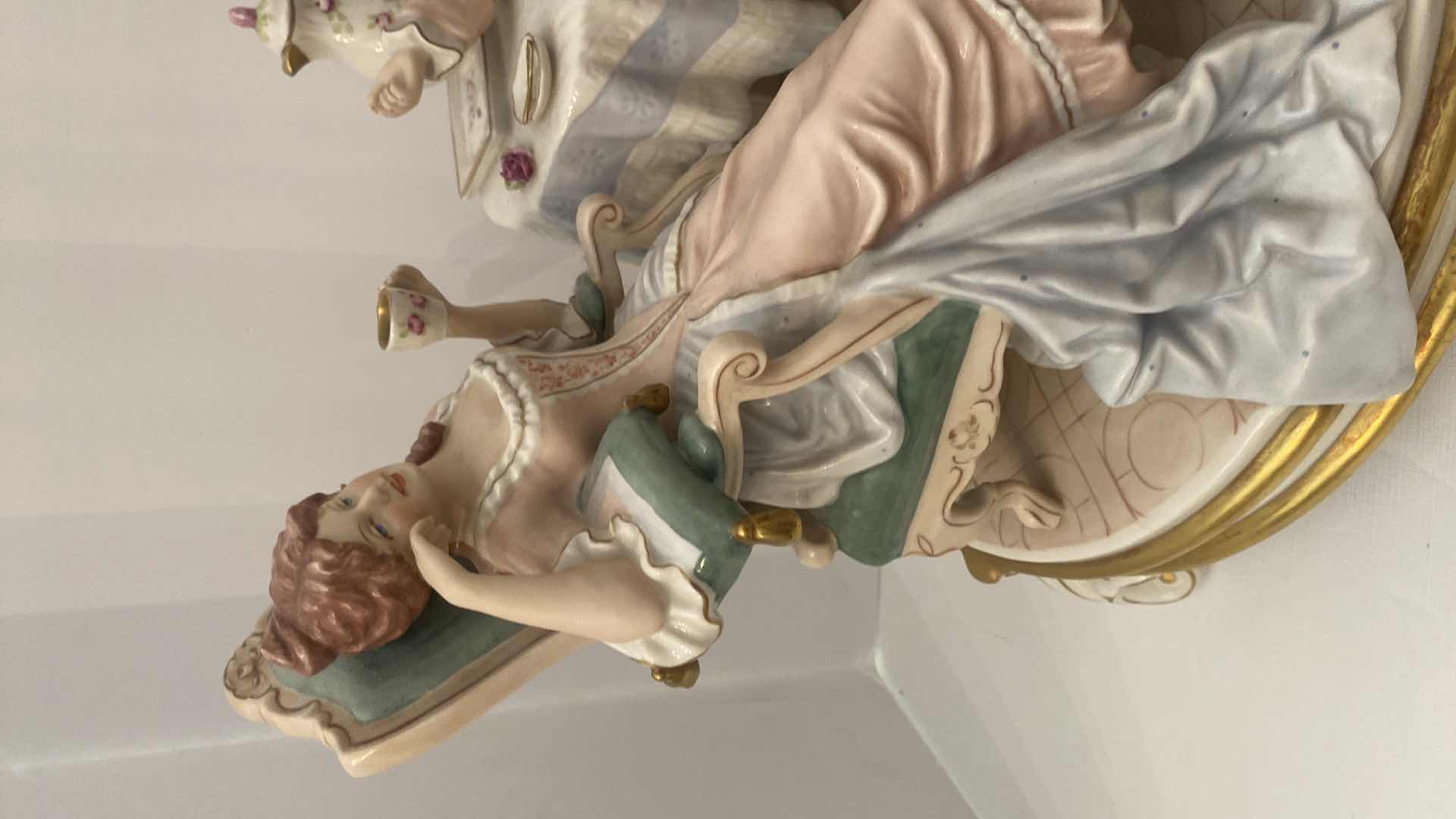 Photo 1 of LARGE ROYAL DUX CZECHOSLOVAKIA PORCELAIN FIGURINES 16” x 13”