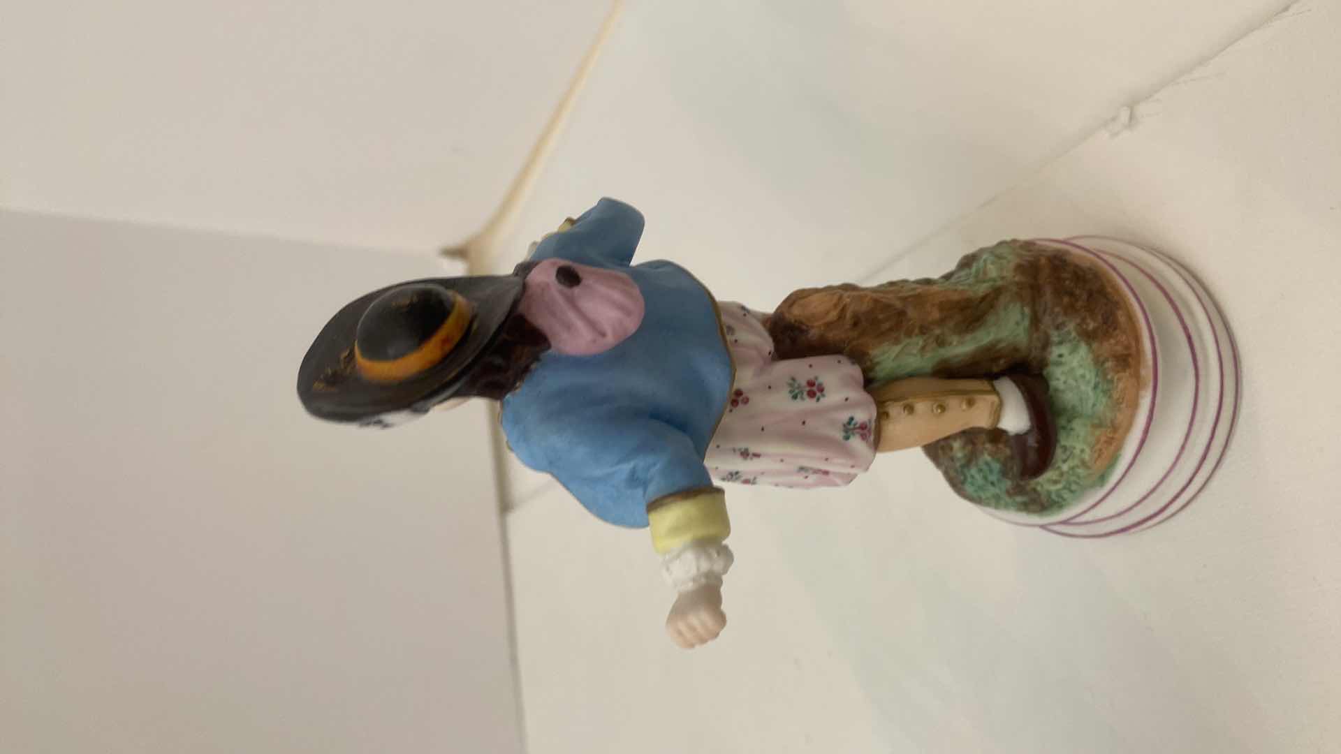 Photo 1 of PAIR OF VINTAGE PORCELAIN FIGURINES H 6”