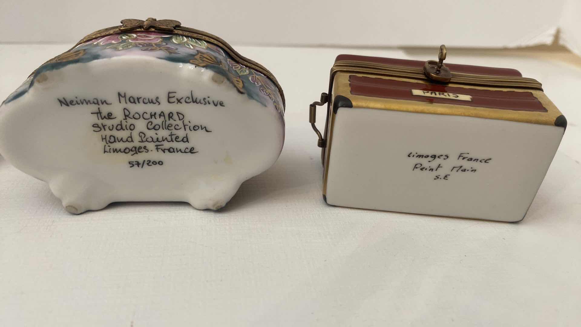 Photo 1 of 4 - LIMOGES TRINKET BOXES