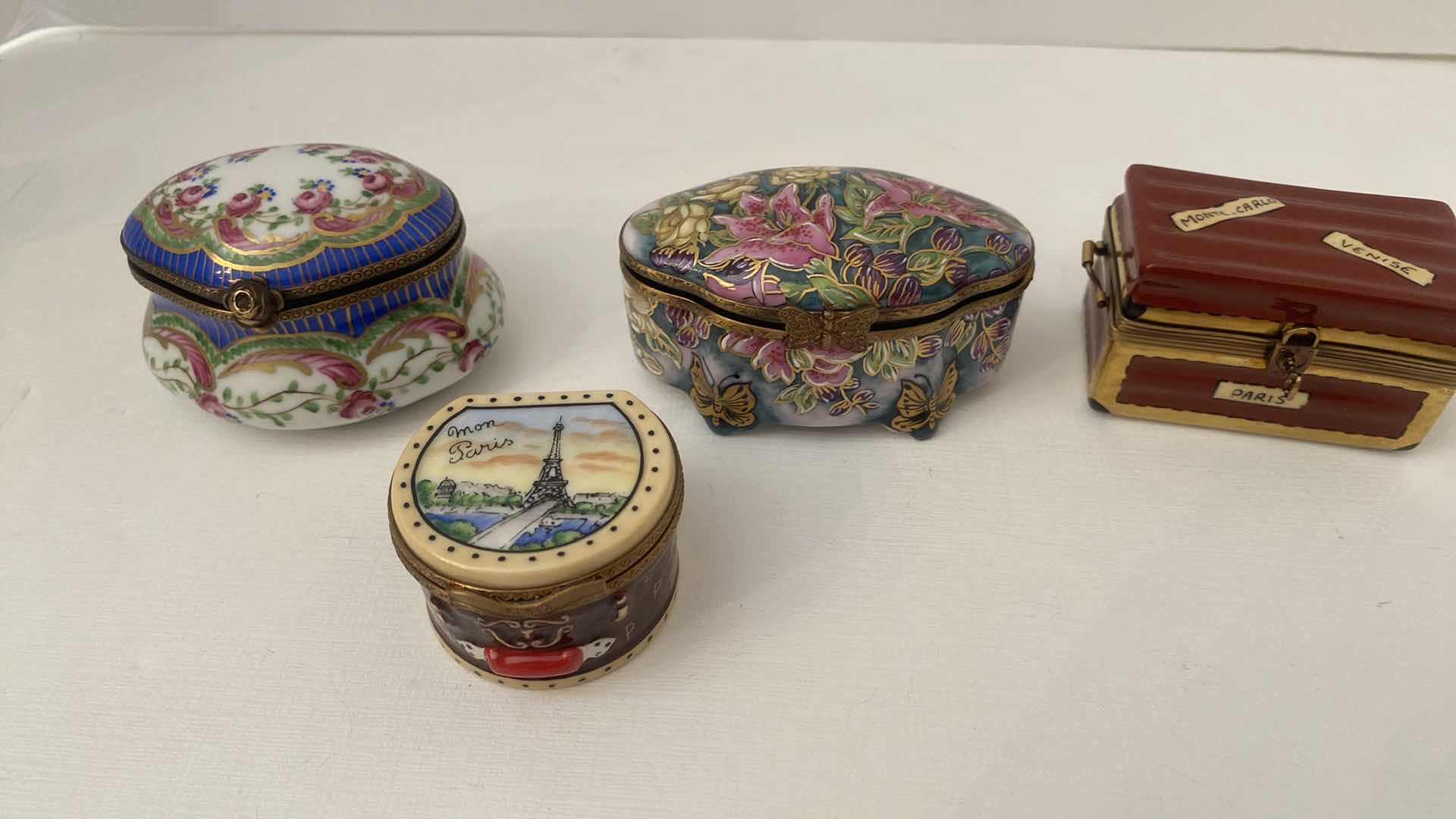 Photo 1 of 4 - LIMOGES TRINKET BOXES