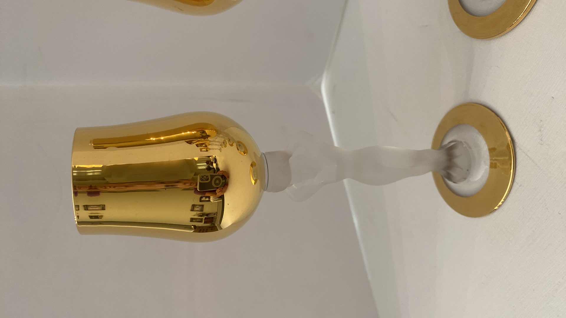 Photo 4 of Set of 6 Bayel Bacchante France Frosted Nude Woman 4 Stem Cordials 6.5” & 2 WINE GLASSES H 6.25”