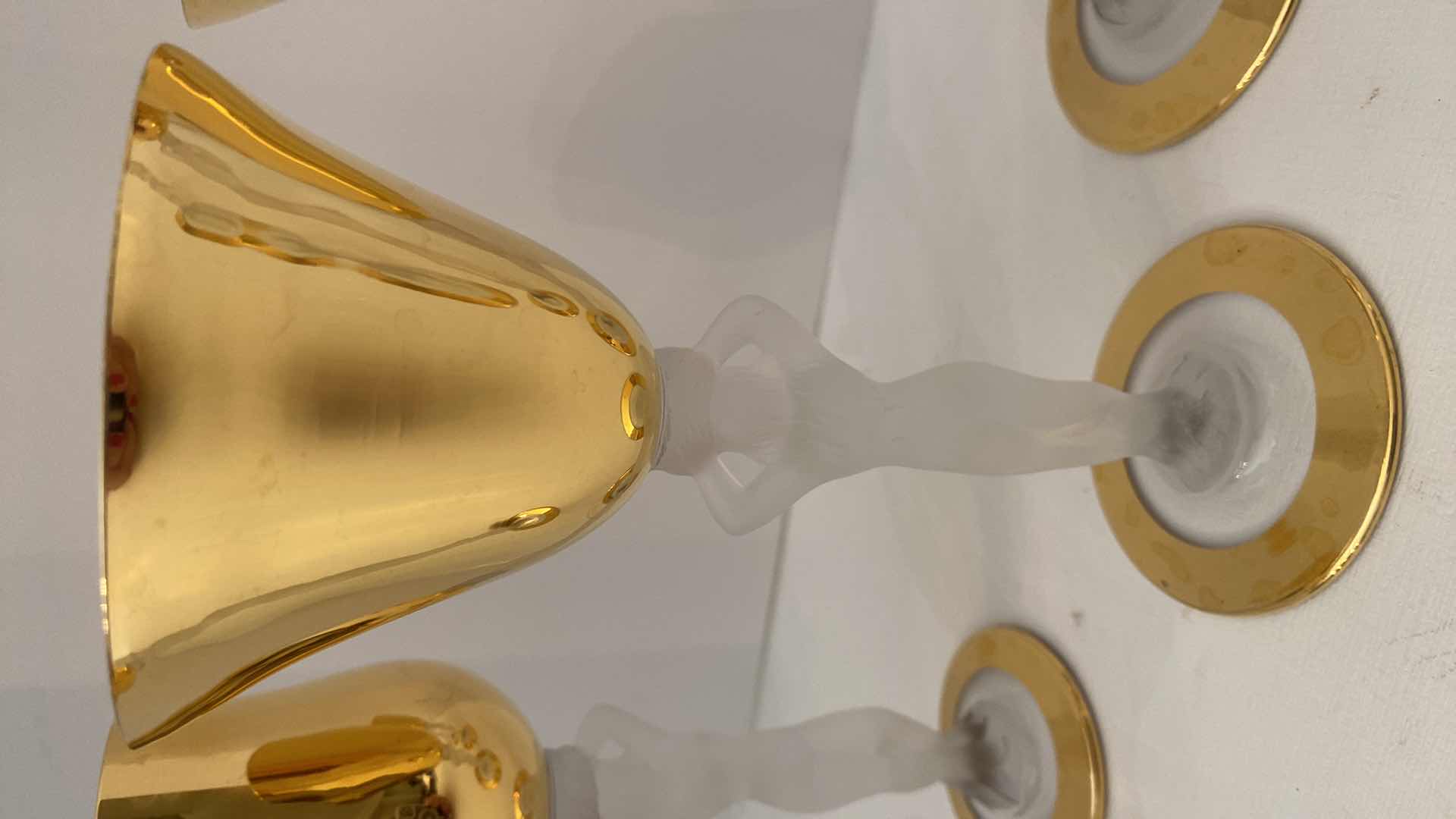 Photo 1 of Set of 6 Bayel Bacchante France Frosted Nude Woman 4 Stem Cordials 6.5” & 2 WINE GLASSES H 6.25”