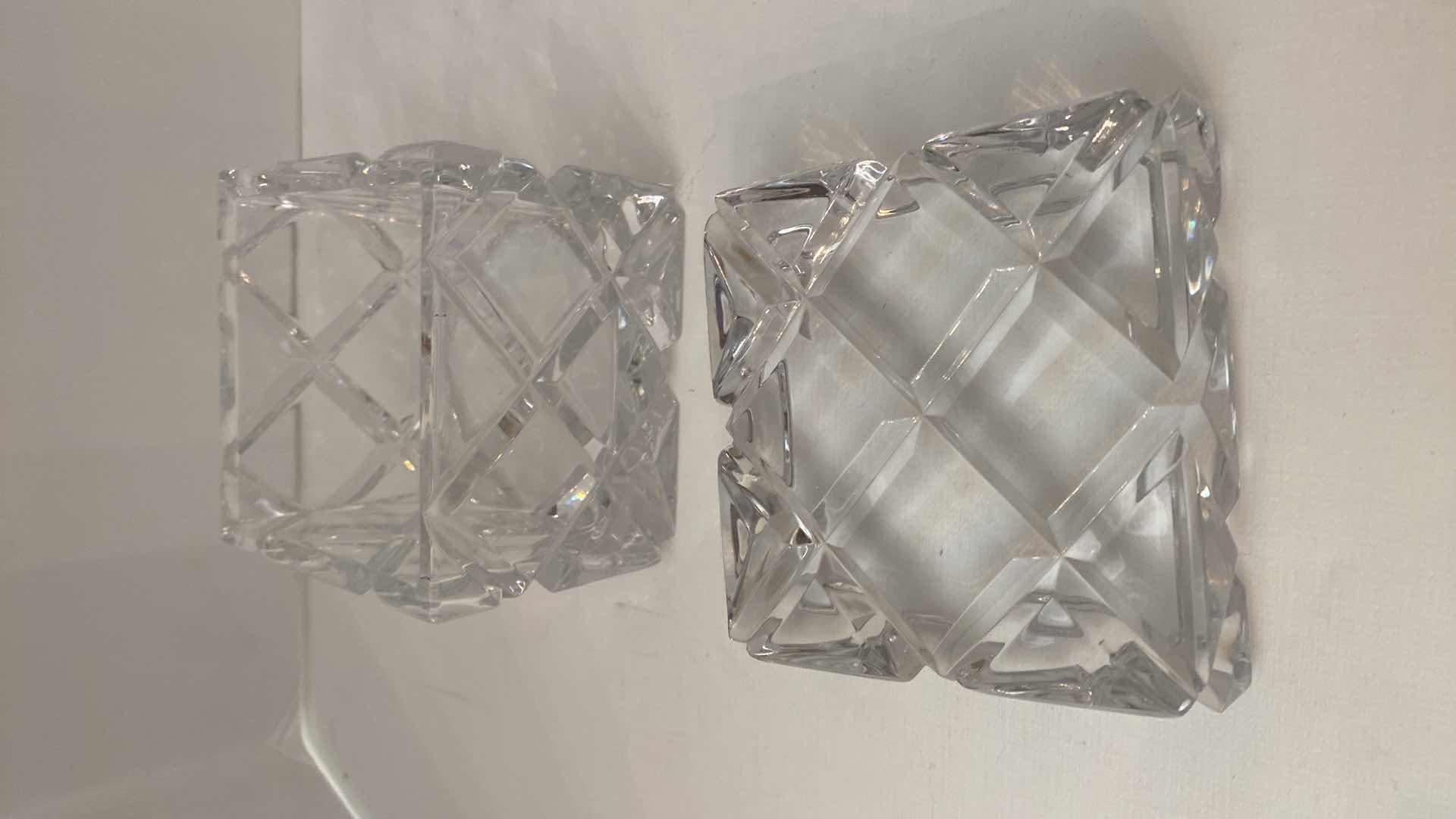 Photo 1 of MIKASA CRYSTAL BOX WITH LID 4” x 4” x 4”