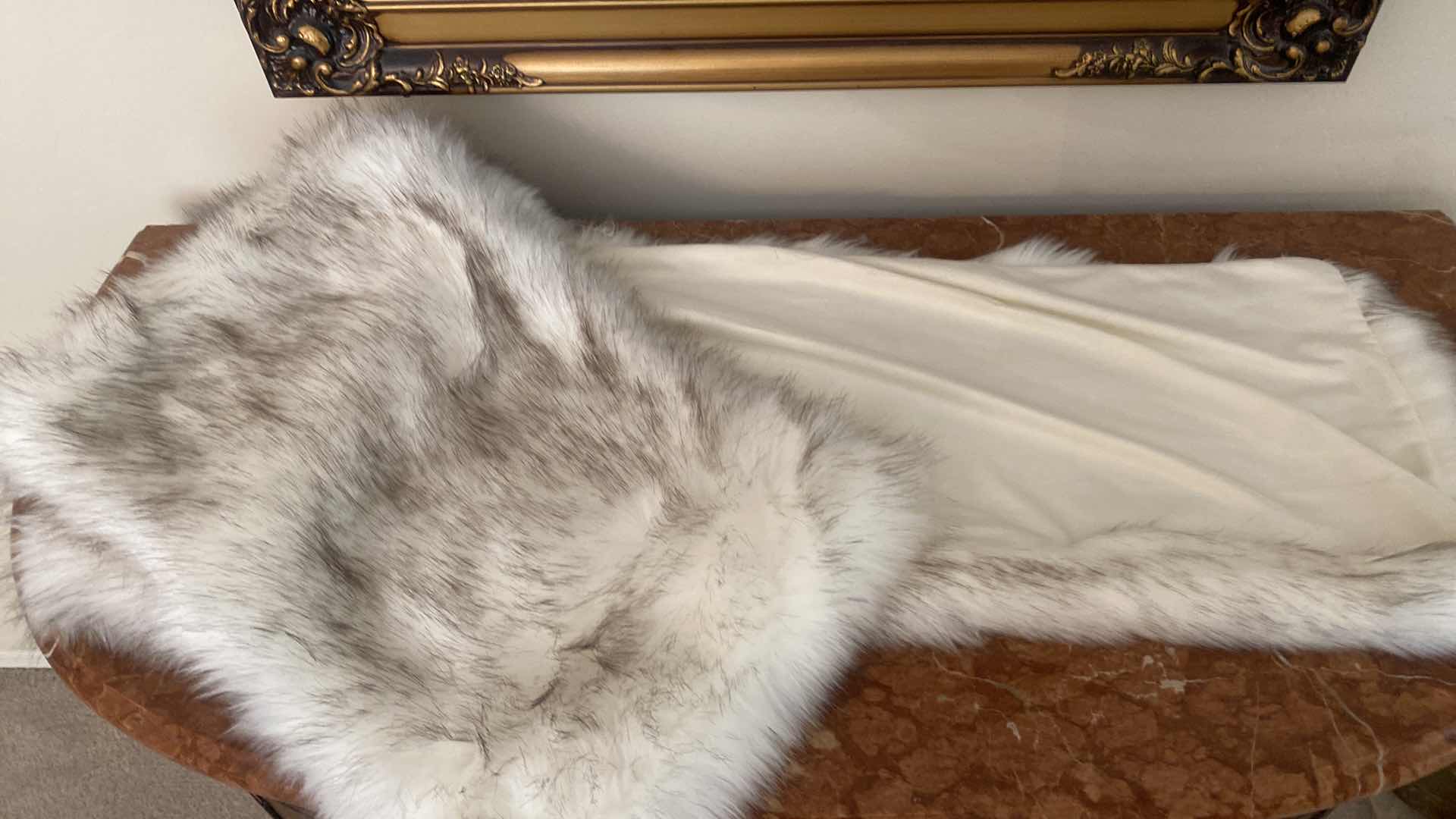 Photo 1 of FAUX SILVER FOX RUNNER 70” x 14”