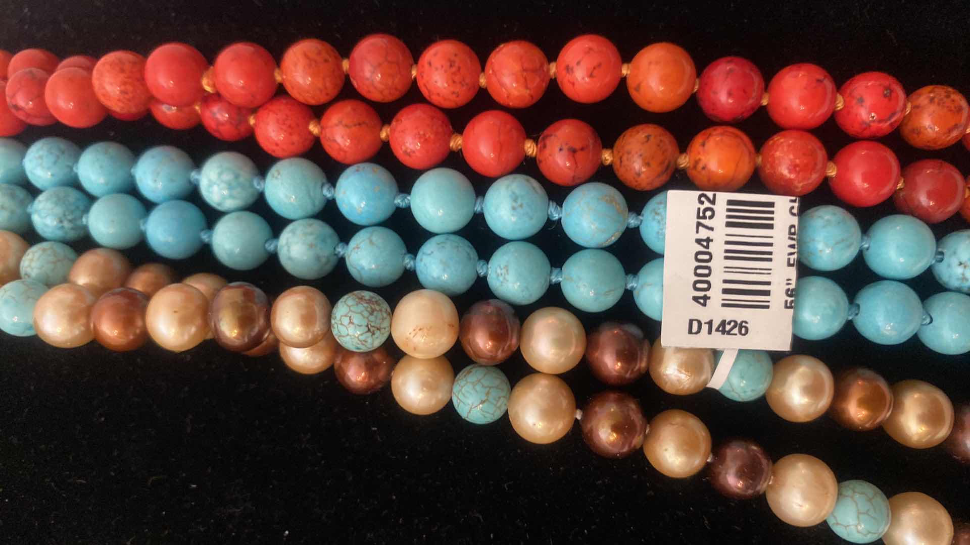 Photo 1 of WOMENS NATURAL STONE BEADS AND CULTURED PEARLS JEWELRY