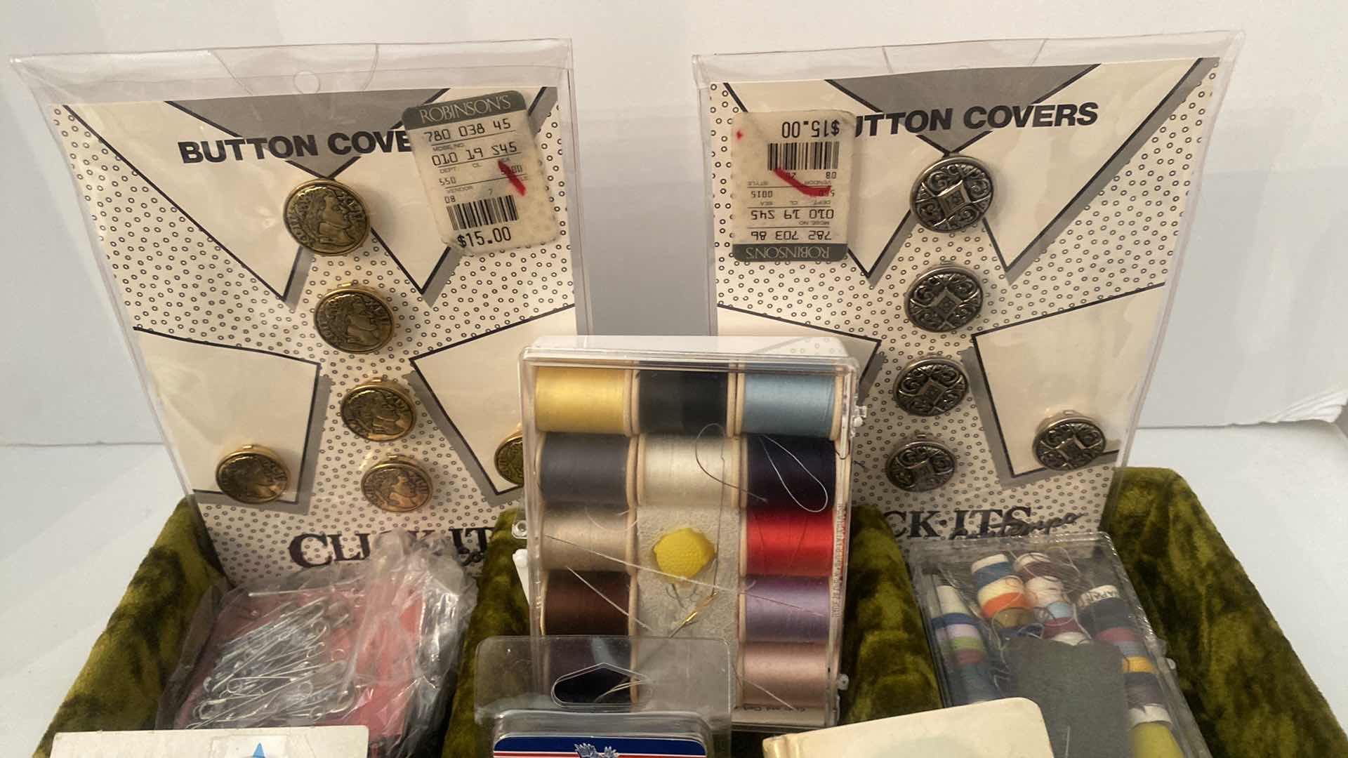 Photo 1 of RELIGIOUS ITEMS, SEWING & BUTTONS