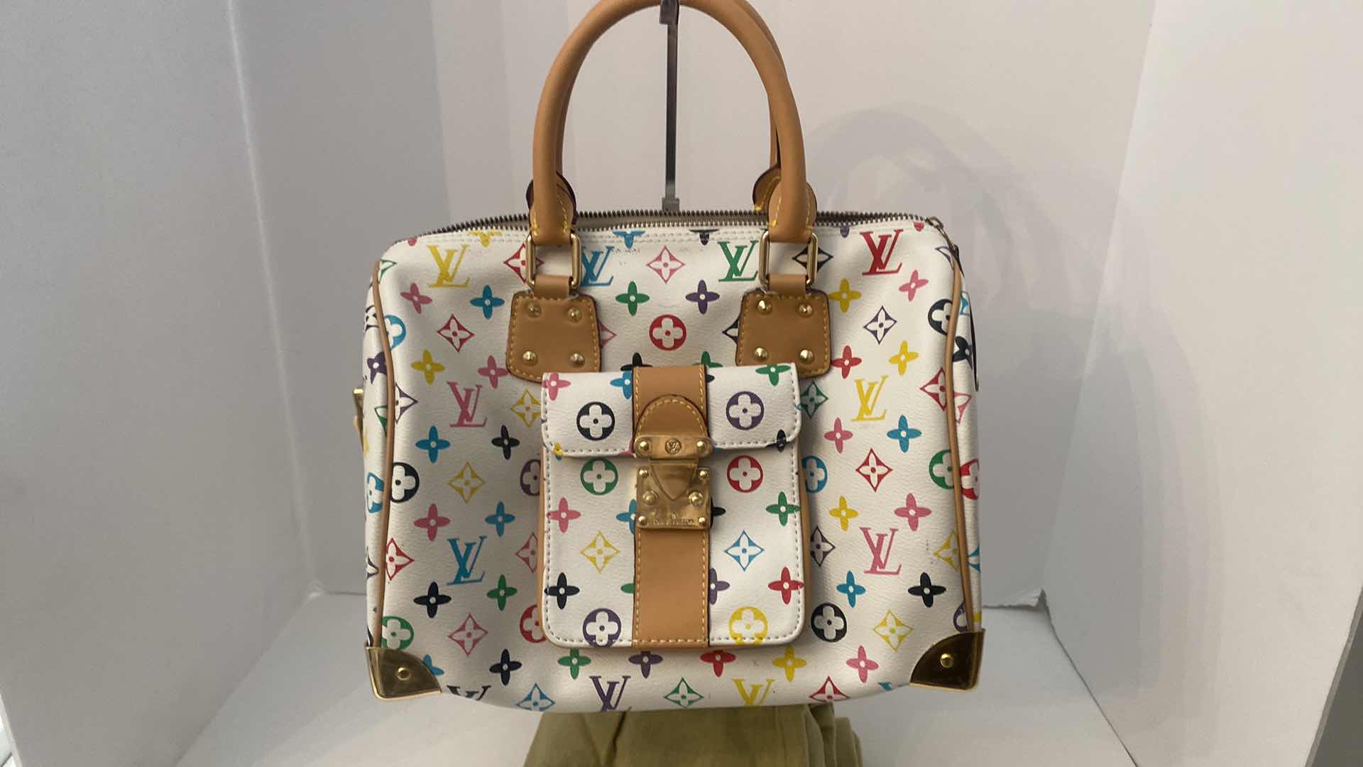 Photo 1 of REPLICA LOUIS VUITTON SPEEDY 12” x 9” excluding handles & WALLET