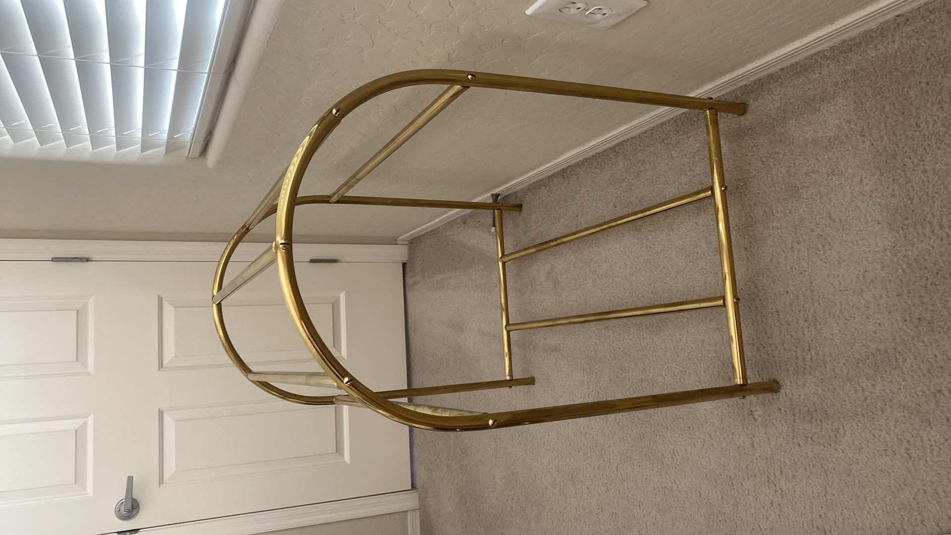 Photo 1 of BRASS COMFORTER HOLDER 30” x 18” H 30”