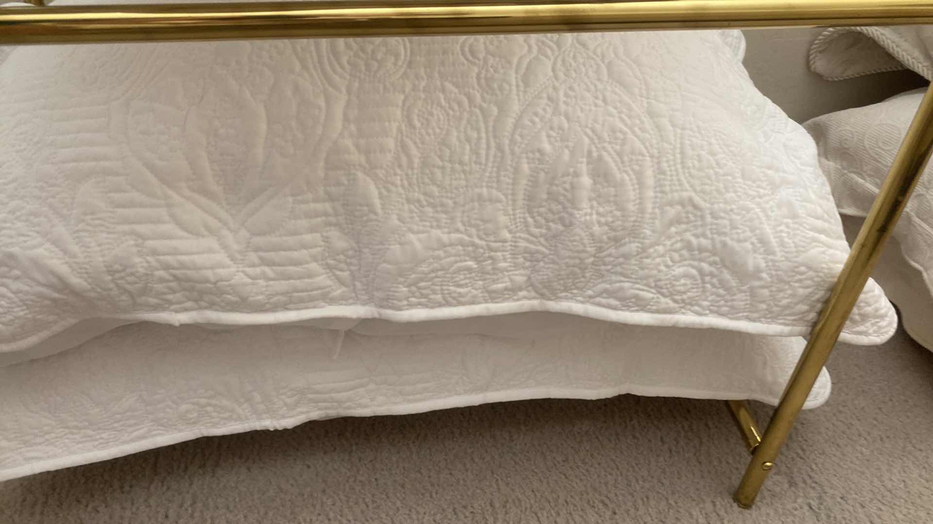 Photo 1 of WHITE KING SIZE QUILT WITH 2 KING SHAMS