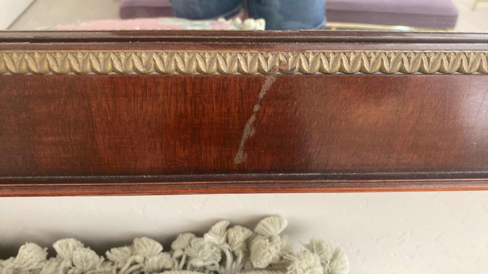 Photo 1 of WOOD FRAMED BEVELED MIRROR 52 1/2” x 34 1/2”