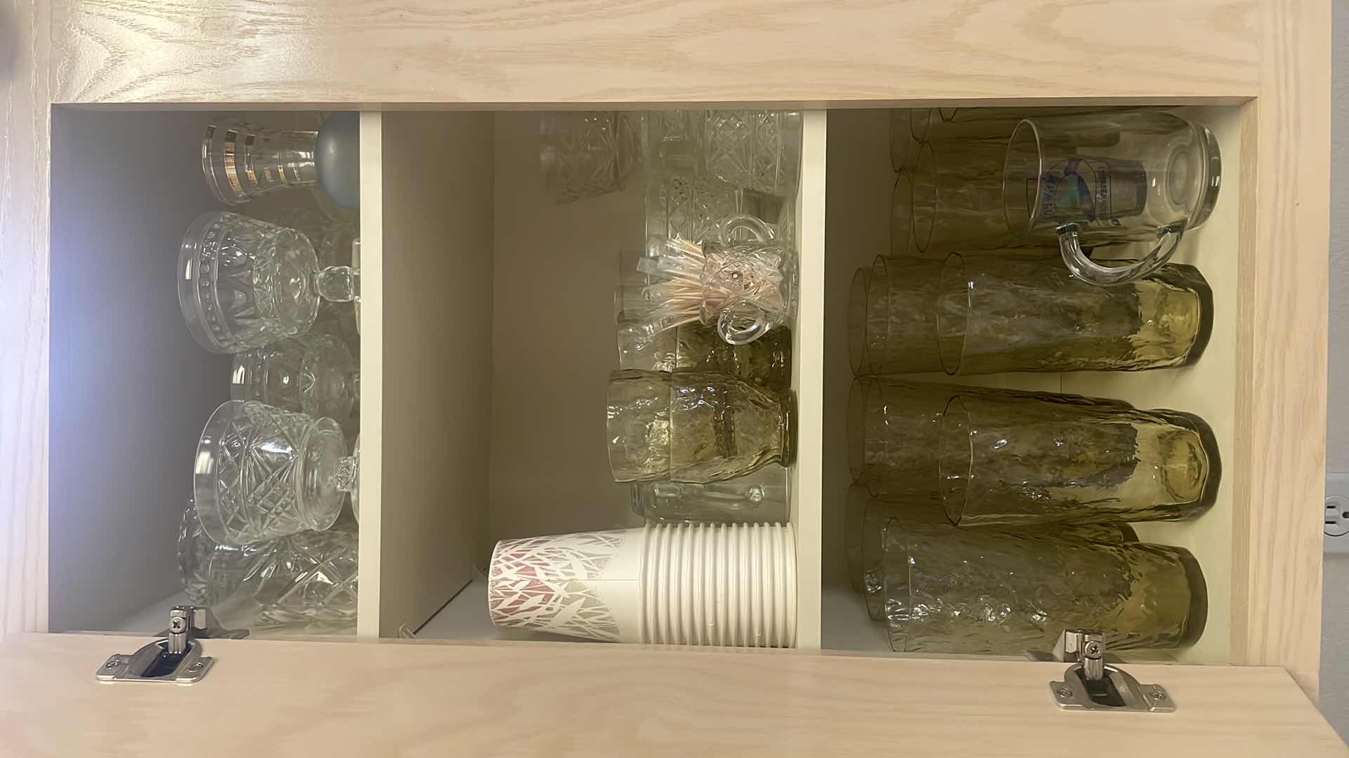 Photo 1 of CONTENTS OF KITCHEN CABINET - GLASSES