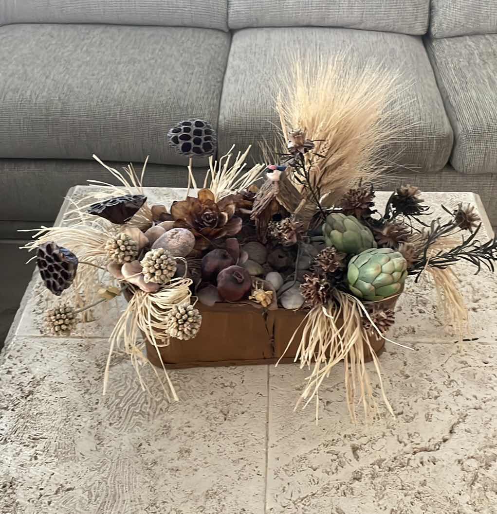 Photo 1 of DRIED FLORAL BASKET