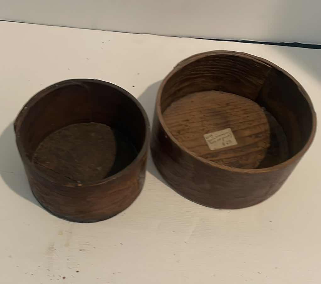 Photo 1 of ANTIQUE GRAIN MEASURE RINGS 5” and 7”