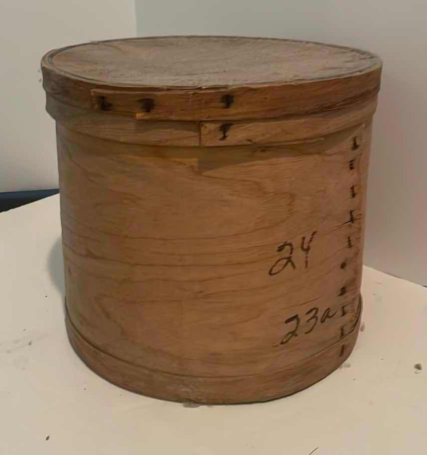 Photo 1 of ANTIQUE WOODEN GRAIN STORAGE 12”