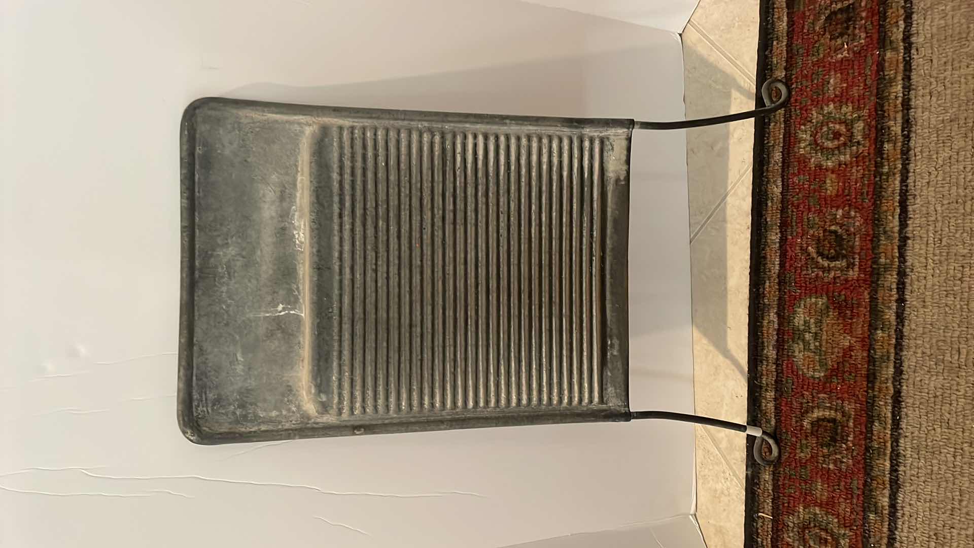 Photo 1 of ANTIQUE METAL WASHBOARD 24”x13”