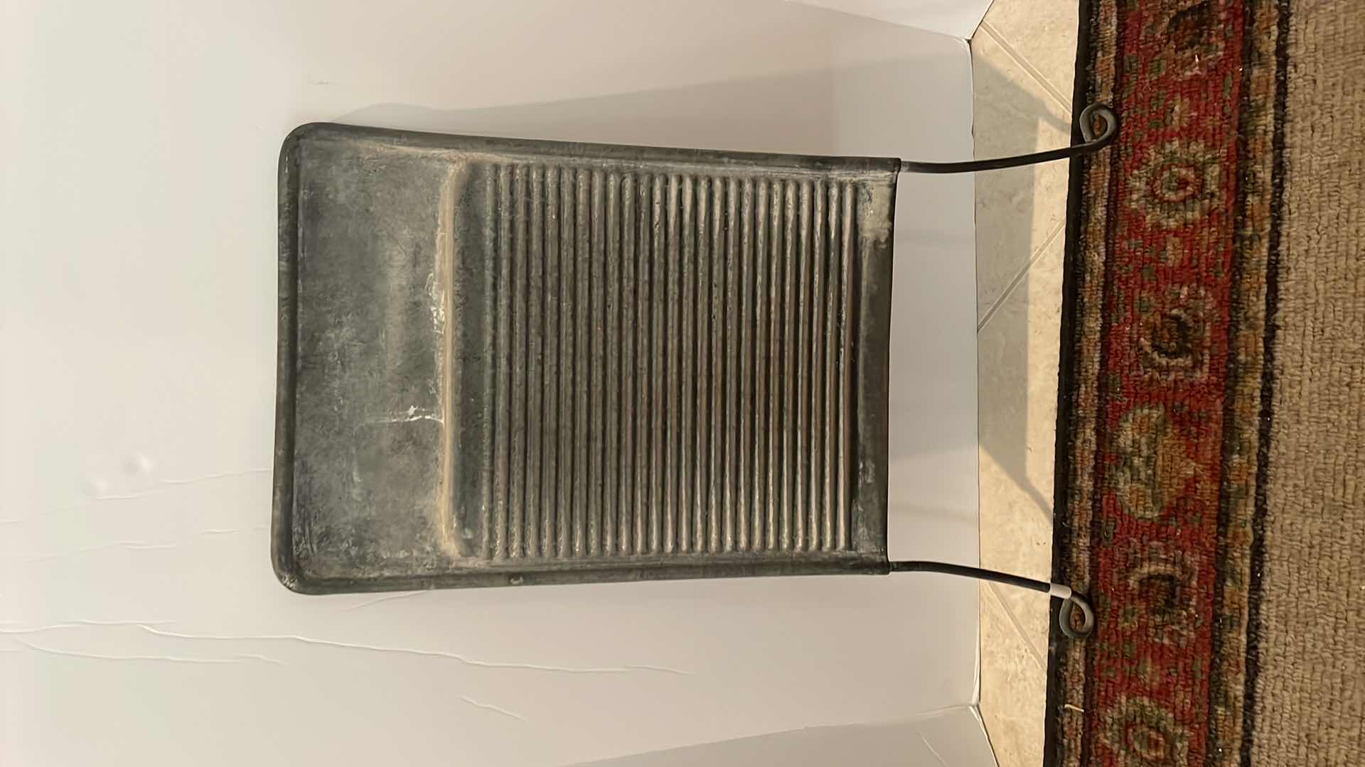 Photo 1 of ANTIQUE METAL WASHBOARD 24”x13”