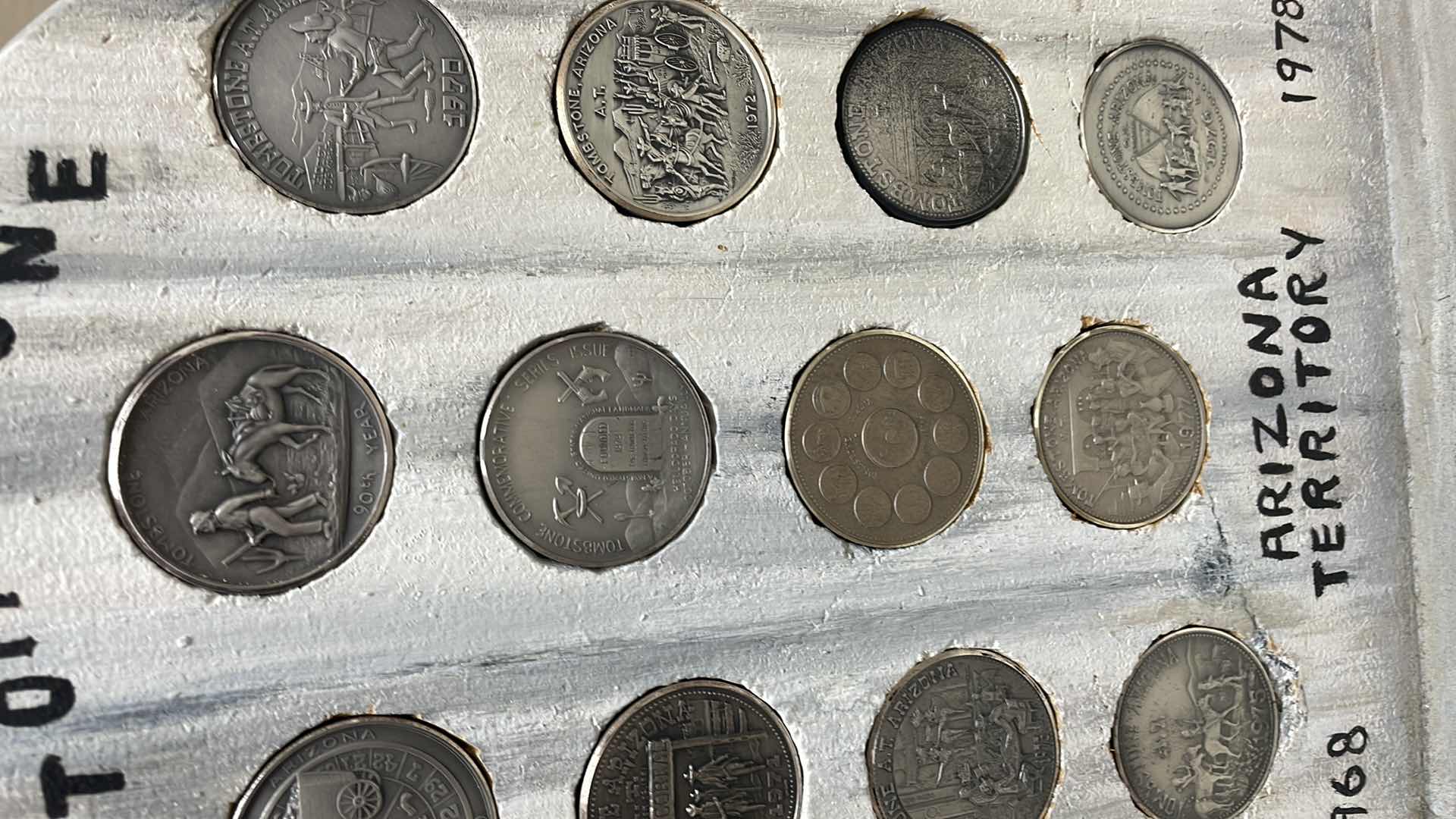 Photo 1 of ARIZONA TOMBSTONE TERRITORY COMMEMORATIVE COINS 1968-1978