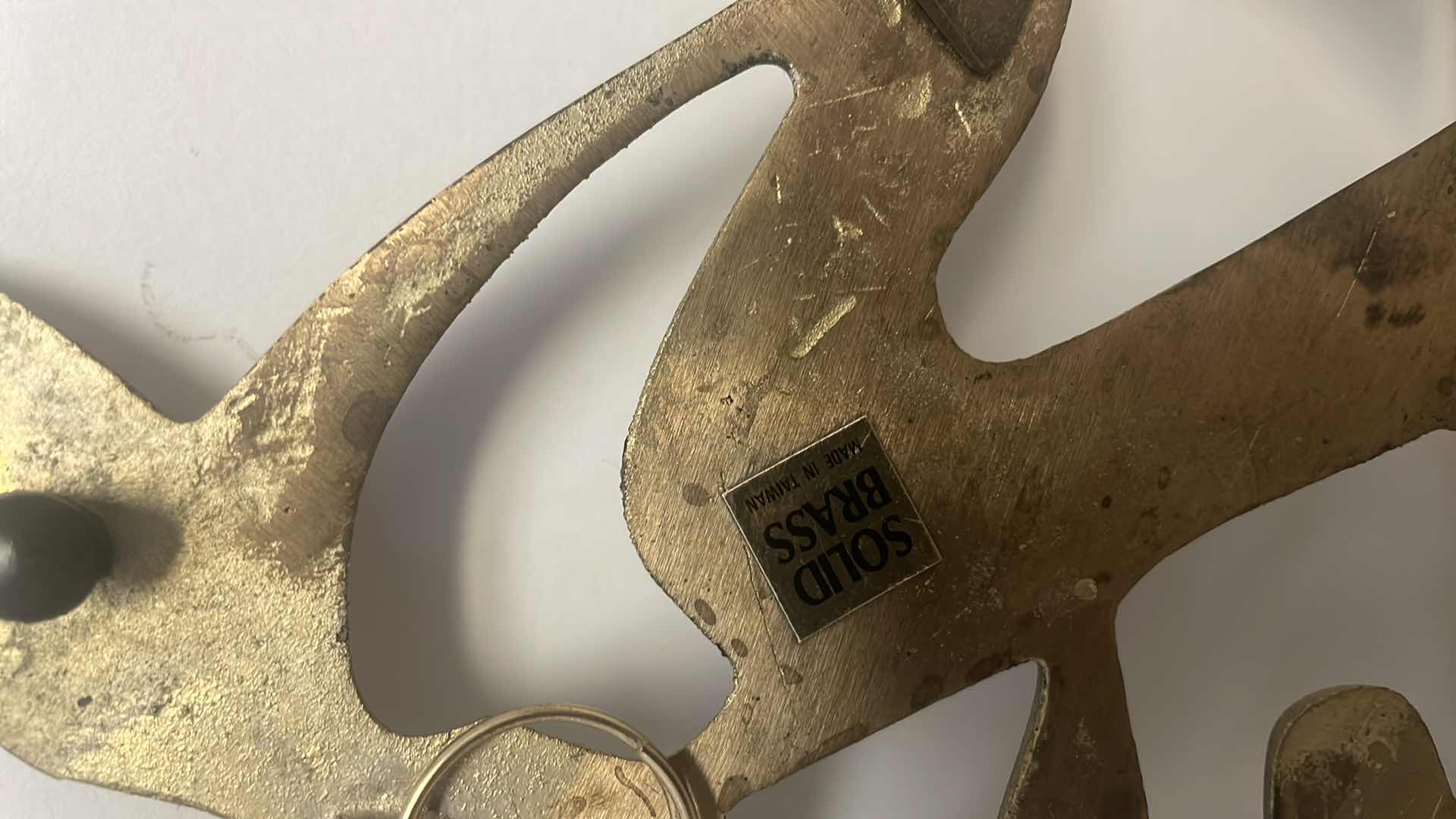 Photo 1 of HAPPINESS CHINESE SYMBOL SOLID BRASS PAIR 10”