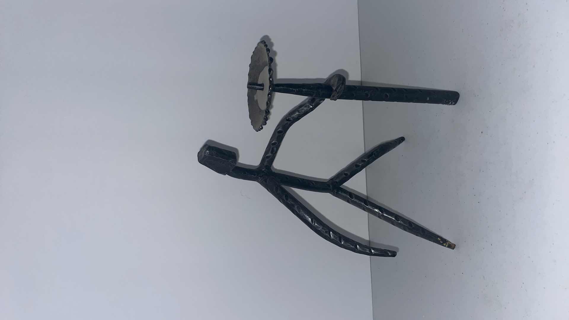 Photo 1 of CAST IRON CANDLE STAND 11”