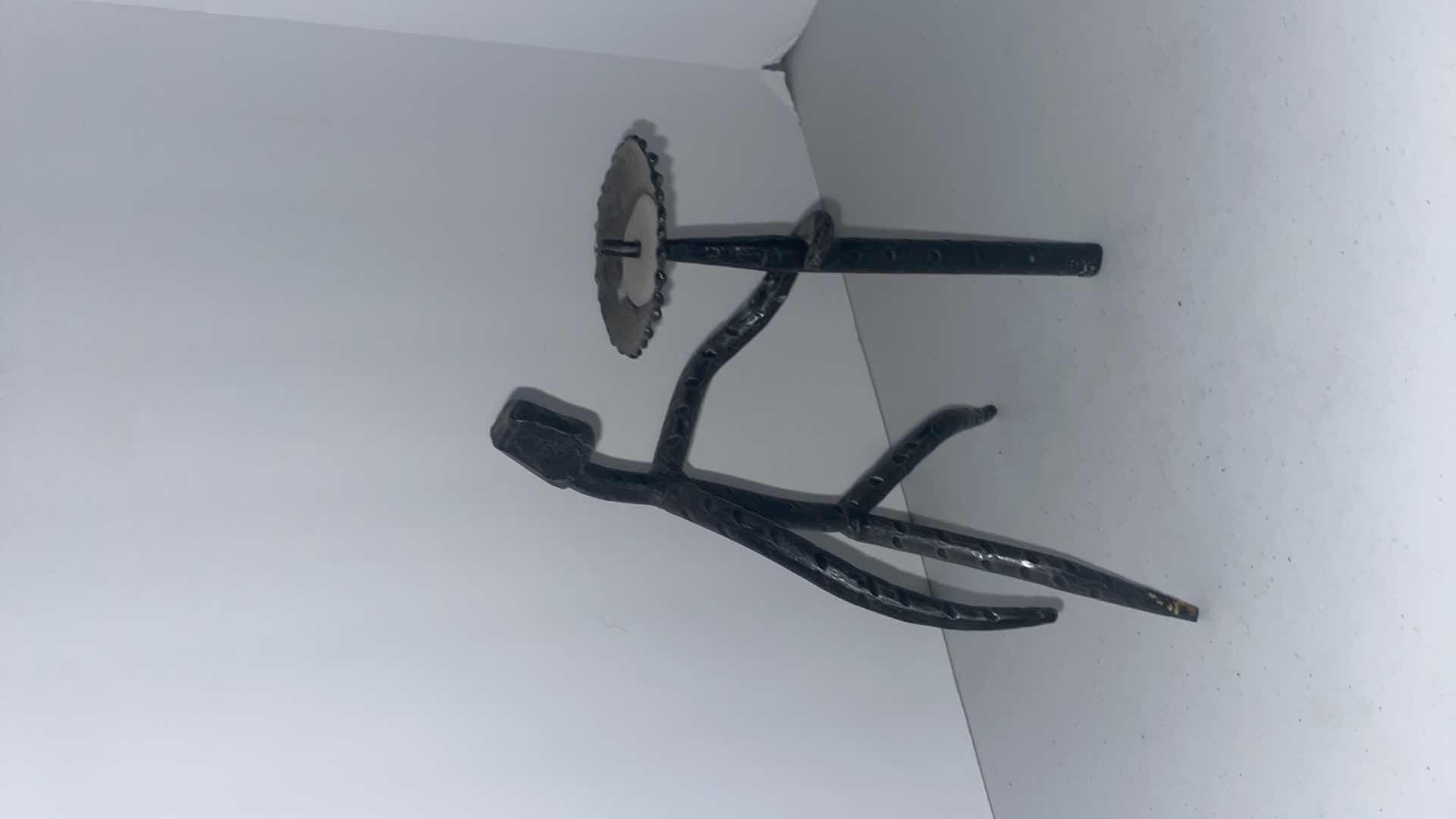 Photo 1 of CAST IRON CANDLE STAND 11”