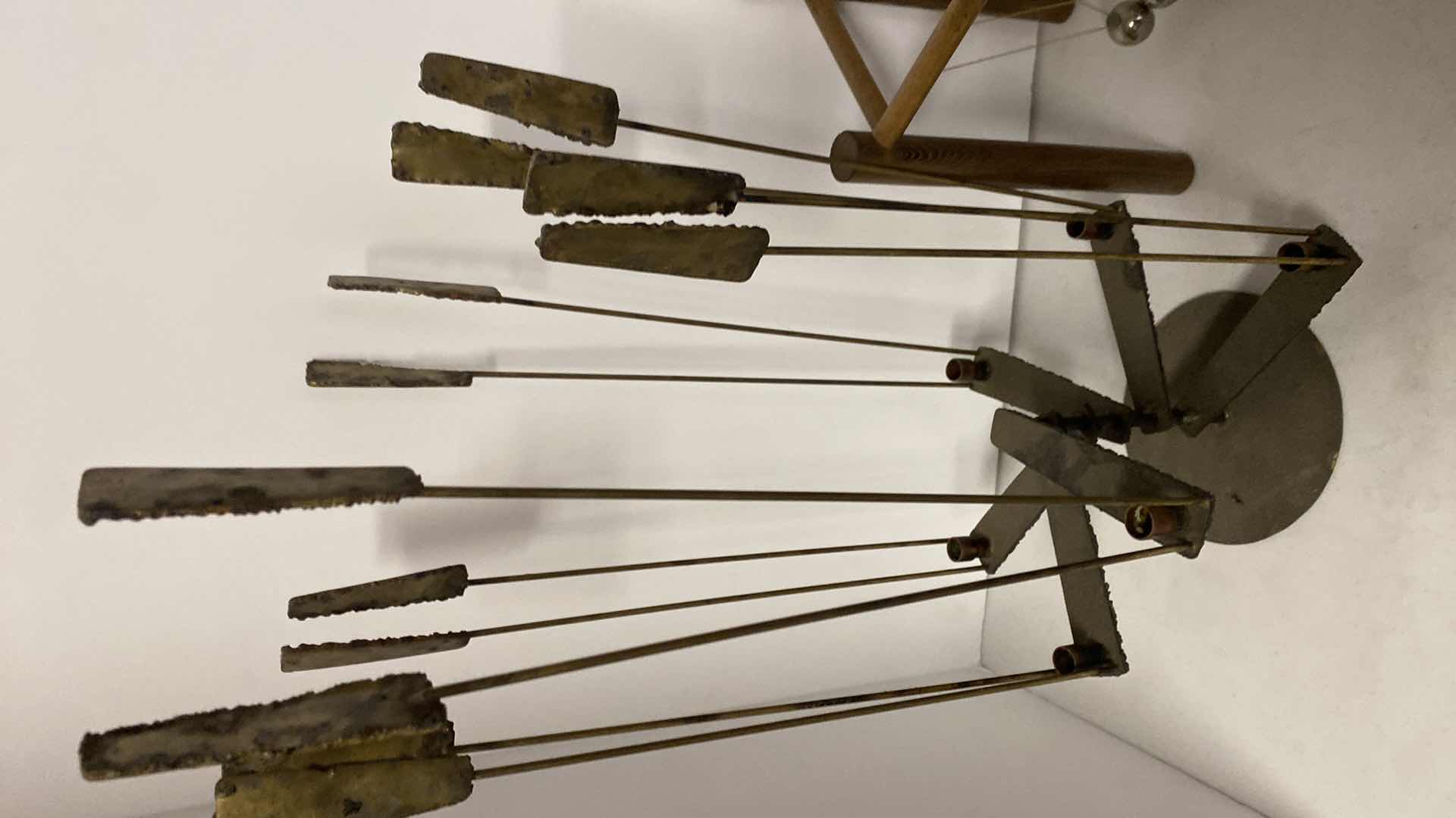 Photo 1 of METAL STATUE H 21” & BALL GAME