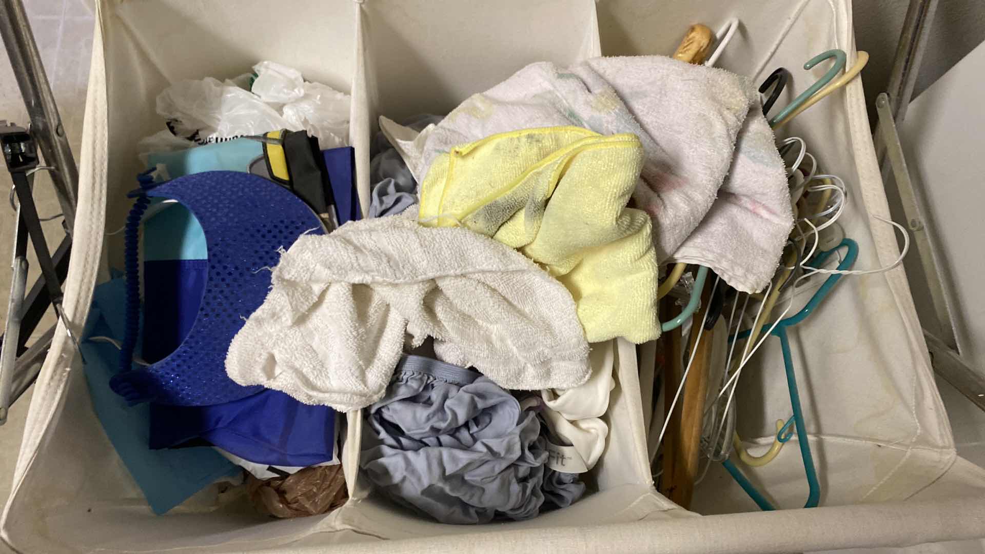 Photo 1 of LAUNDRY HAMPER WITH CONTENTS