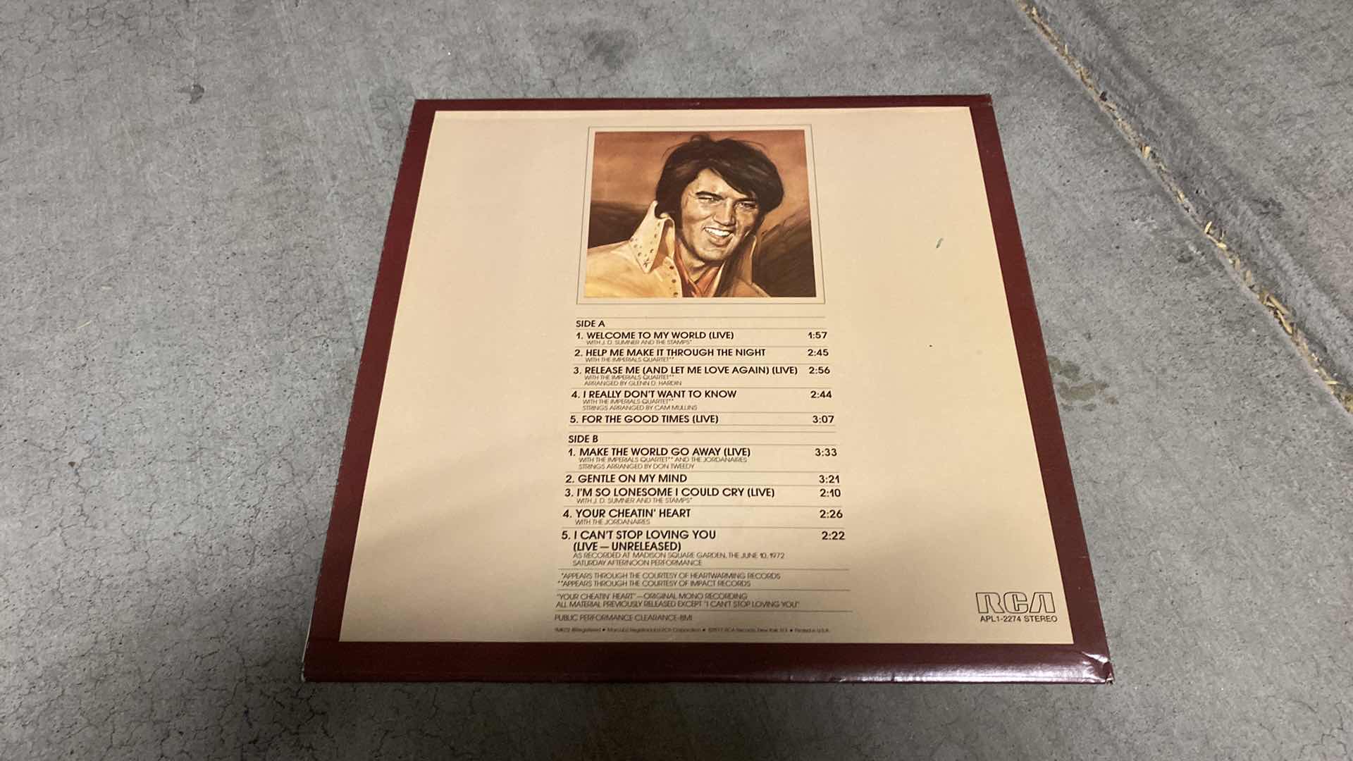 Photo 1 of ELVIS WELCOME TO MY WORLD VINYL RECORD