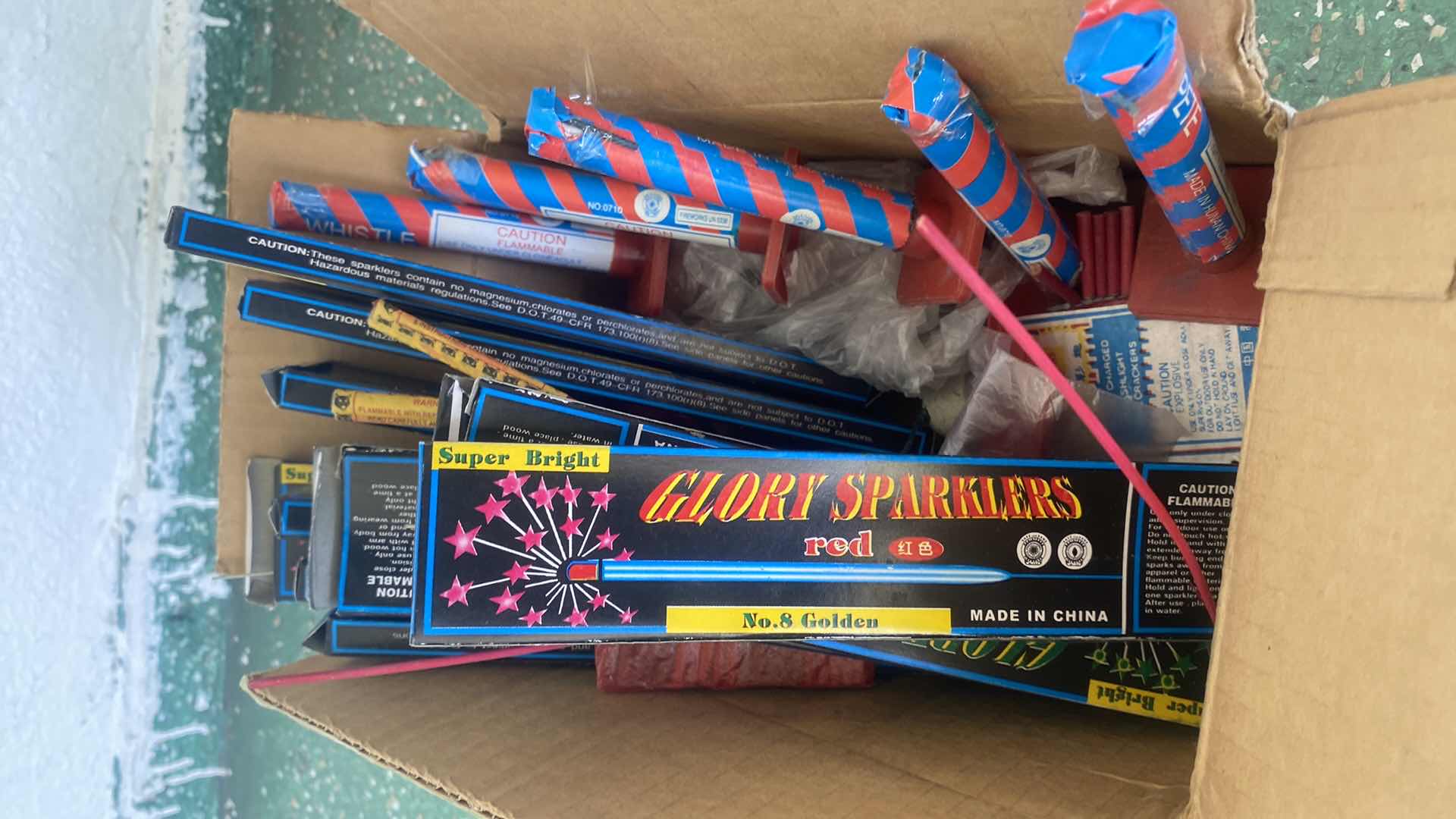 Photo 1 of FIRE WORKS - SPARKLERS & WHISTLE PETES