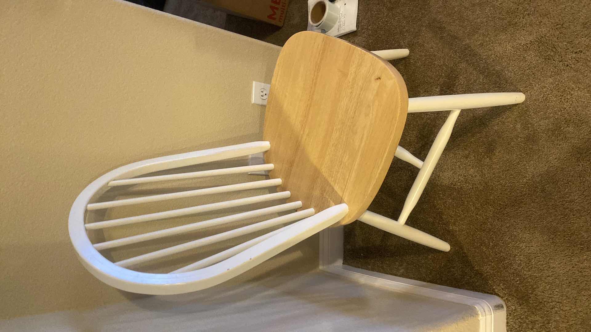 Photo 1 of MAPLE WITH WHITE TRIM DINING CHAIR